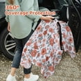 thumbnail image 4 of Rquite Funda para asiento de coche para bebé, Fundas para asiento de coche para niña y niño, Funda para asiento de coche de muselina de algodón, Toldo ligero para asiento de coche, Funda para portabeb, 4 of 5