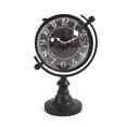 thumbnail image 1 of Zentique PC083 7.25 x 11.75 x 6.75 in. Iron Clock, Black, White, 1 of 1