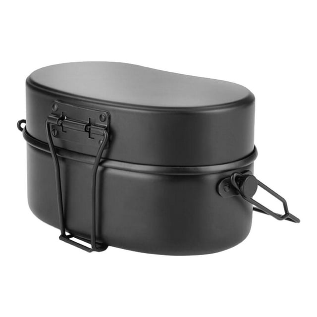 , estuche de almacenamiento de alimentos, suministros reutilizables, contenedor de comida para acampar de diseño Vintage, caja Bento para Negro