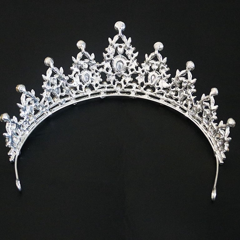 Wedding Tiara, Hair Accessory, Crystal Diadem, Silver Color  display picture 2