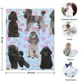 thumbnail image 4 of Poodles Blanket,Comfortable Soft Flannel Throw Blanket,All Season,Warm Lightweight Blankets for Sofa Bed Couch Living Room Chair,30"x40"(80x100cm), 4 of 4