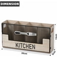 thumbnail image 5 of Main Model A Wooden Cutlery Holder 4 Compartments, Cutlery Organizer for Table, Decorative Cutlery Storage, Cutlery Basket, Kitchen Utensil Holder for Forks, 5 of 5