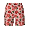 thumbnail image 4 of Lsque Mens Swim Trunks Tomatoes Pattern - Bathing Suit Compression Liner - Beach Swim Shorts Swimwear - (S-3XL) - Stretch Quick Dry -Large, 4 of 9