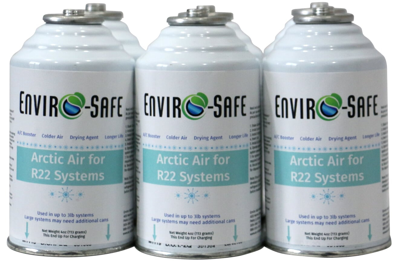 Envirosafe Arctic Air for R22, R22, R22a systems, 6 cans