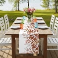 thumbnail image 4 of Table Runners 70 Inches Long Dress Scarves, Brown Leaves Farmhouse Coffee/Dining/Kitchen Table Decor, Holiday Table Runner, Summer Botanical 13x70 Inch, 4 of 9