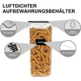 thumbnail image 2 of Juego de Contenedores de Almacenamiento, Almacenamiento de Cereales y Alimentos, Plástico Sin BPA, Herméticos, Juego de 7, 24 Etiquetas para Cereales, Harina, Azúcar, etc., 2 of 6