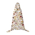 thumbnail image 7 of Honeii Mushroom Print Poncho Cape, Cloak Coat, Snuggly Hooded Wearable Blanket, Hooded Cape For Teenagers,Halloween Costumes-Small, 7 of 7