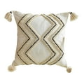 thumbnail image 2 of Woven Tufted Cushion Cover Tassels Modern Soft Cotton Decorative Square Throw Pillowcase for Outdoor Indoor Couch 45x45cm, 2 of 8