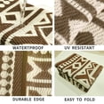 thumbnail image 5 of Kzaei Waterproof Outdoor Rug, 5'x8' Reversible Plastic Camping Area Rugs, Brown, 5 of 6