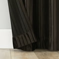 thumbnail image 3 of Sun Zero Cascade Pleated Velvet Blackout Grommet Curtain Panel, 40"X96", Chocolate Brown, 3 of 7