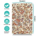 thumbnail image 5 of Boho Retro Floral Pet Feeding Mat-Absorbent Pet Placemat for Food and Water Bowl, with Waterproof Rubber Backing, Quick Dry Water Dispenser Mat for Dog and Cat (16"x24"), 5 of 7