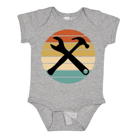 

Inktastic Construction Tools Retro Sunset Boys or Girls Baby Bodysuit