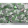 thumbnail image 2 of Soimoi Green Cotton Duck Fabric Leopard Animal Skin Decor Fabric Printed Yard 42 Inch Wide, 2 of 3