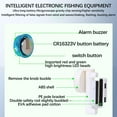 Fish Alarm Light Fishing Sensor Light Fishing Rod Alert Light LED Fishing Pole Light Boat