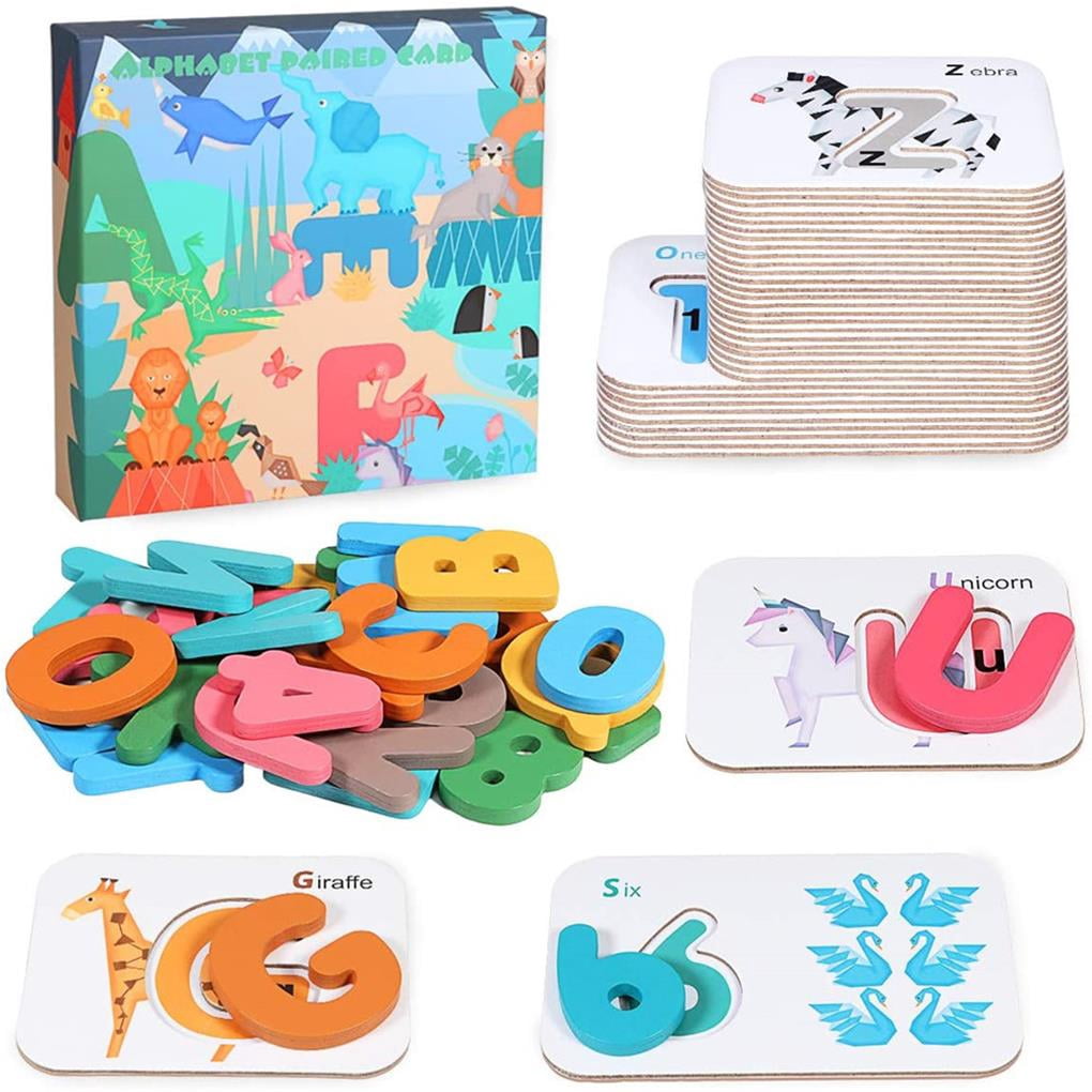 Coogam Number Matching Game Numbers And Alphabets Flash Cards Set ABC ...
