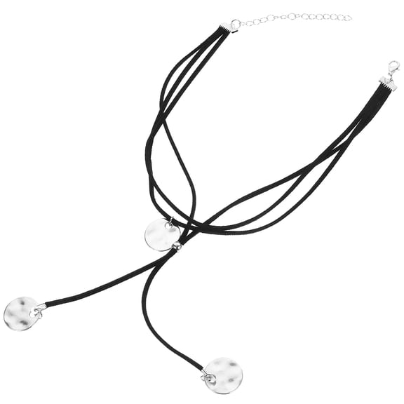 Milisten Layered Choker Necklace Women Jewelry Black Alloy 1Pack