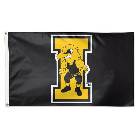 WinCraft Iowa Hawkeyes 3' x 5' Wrestling Deluxe Single-Sided Flag