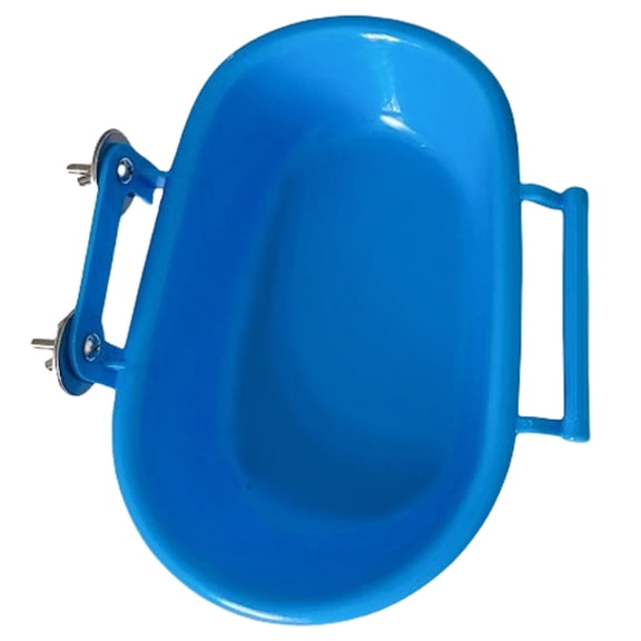 Tizuqe Bird Cage Mounted Shower Basin Hangable Bird Bath Tub Water Bowl for Parakeets