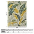 thumbnail image 4 of Nawypu Tropical Palm Leaves Throw Blanket Banana Jungle Leaf Seamless Floral Pattern Decorative Soft Warm Cozy Flannel Plush Throws Blankets for Dog Cat, 4 of 6