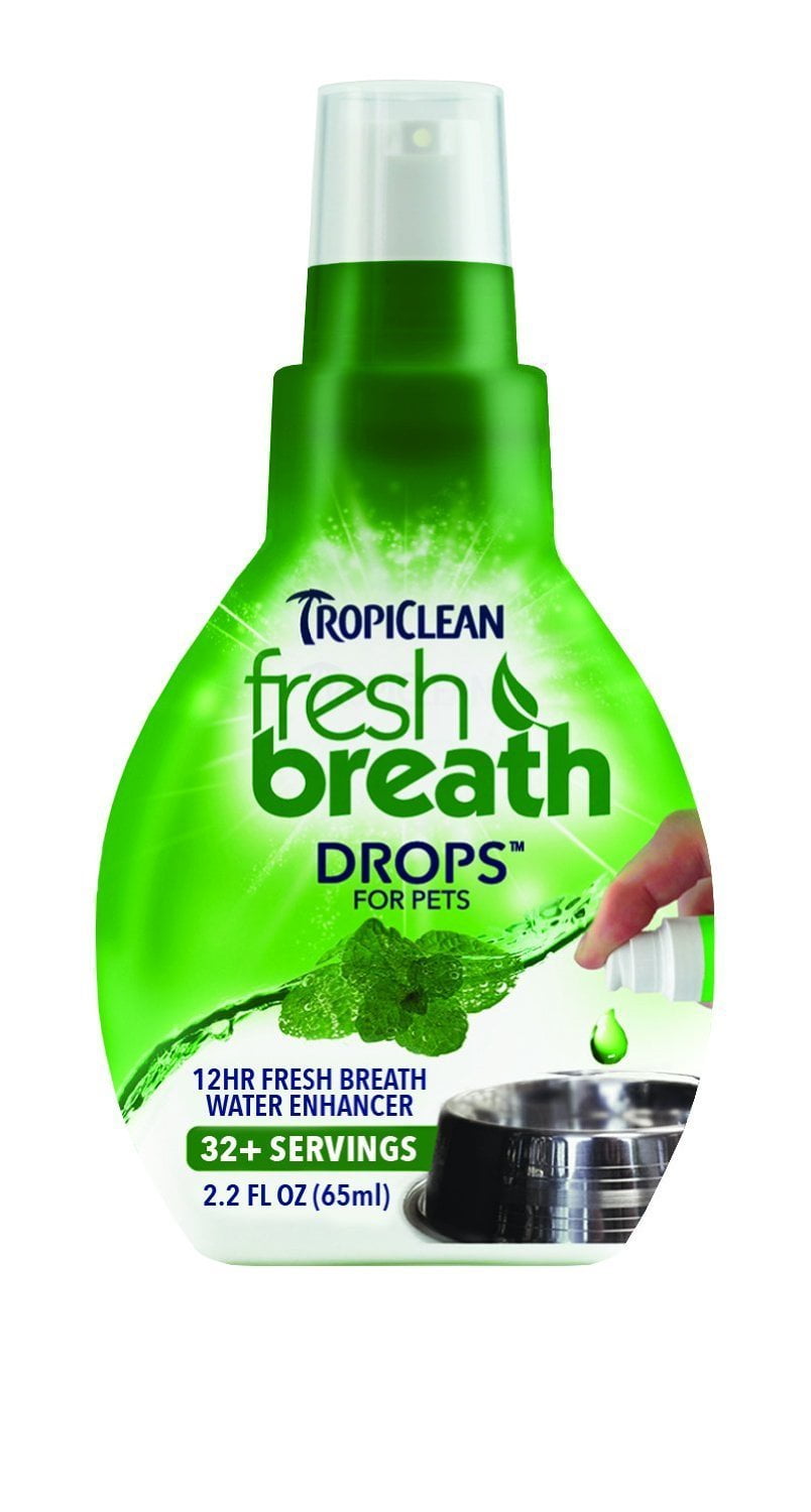 Tropiclean Fresh Breath drops Made in USA SizePack of 2, All Natural