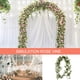 thumbnail image 4 of Guirnalda de vid de flores falsasrosa artificial para fiesta de boda (beige de 6.1 pies), 4 of 5