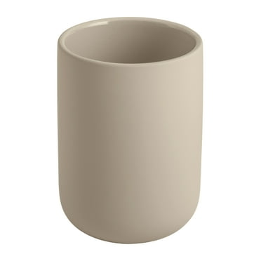 Mainstays Soft Touch Ceramic Toothbrush Holder Tan
