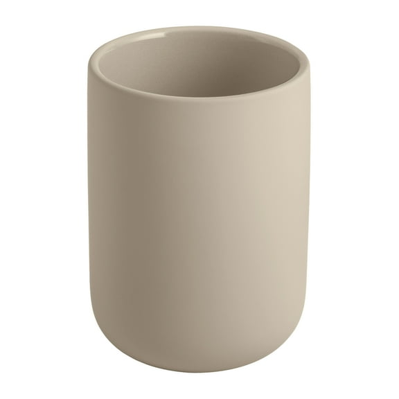 Mainstays Soft Touch Ceramic Toothbrush Holder Tan