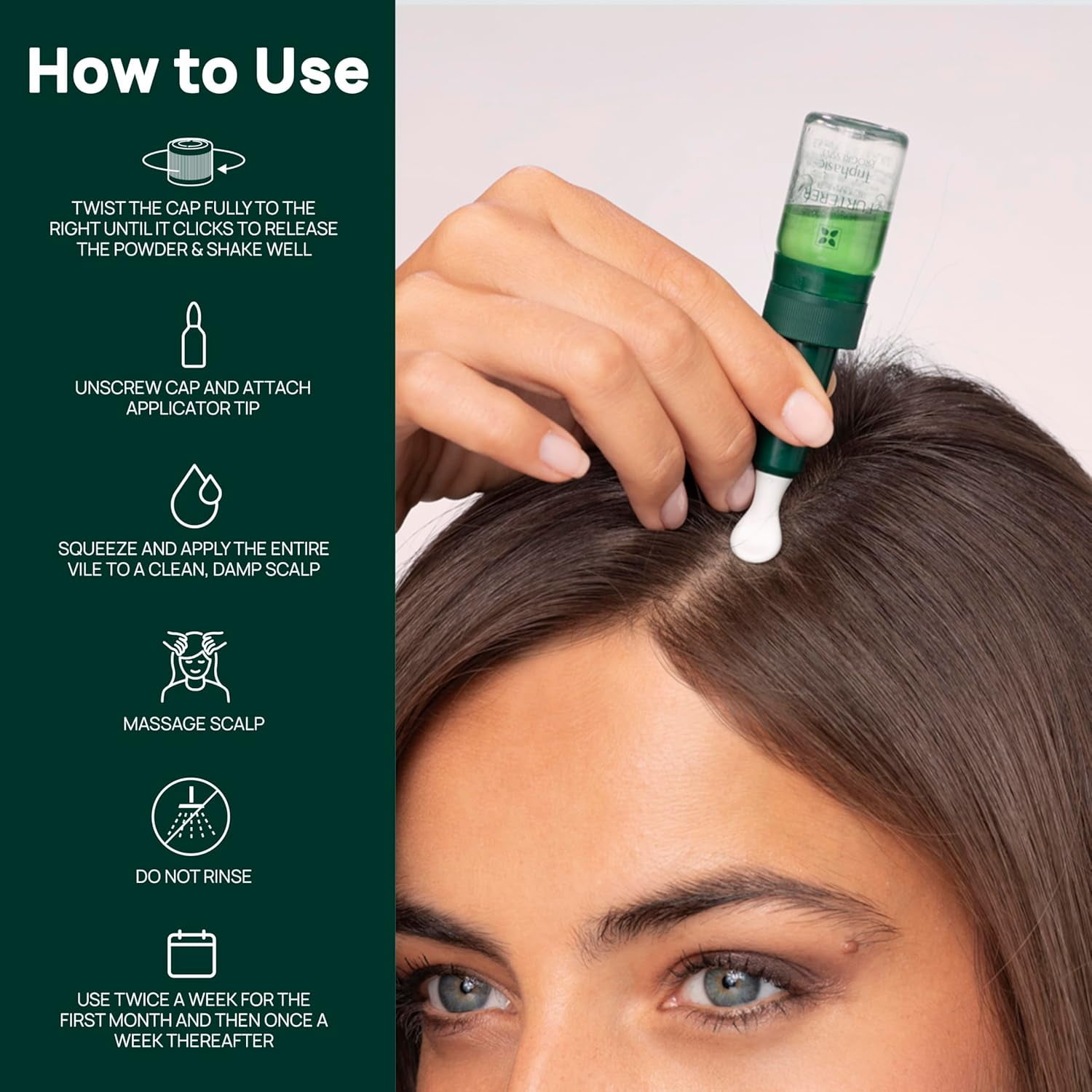 Rene Furterer Triphasic Progressive Concentrated Serum - For Hereditary, Hormonal Thinning Hair - 8 Vials, 30-Day Supply