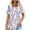 Blue/12, variant on Womens Tops 2024 Summer Casual Pleated Loose Fit Round Neck Short Sleeve Tshirts Comfy Lightweight Going Out Tunic Blouse Tops