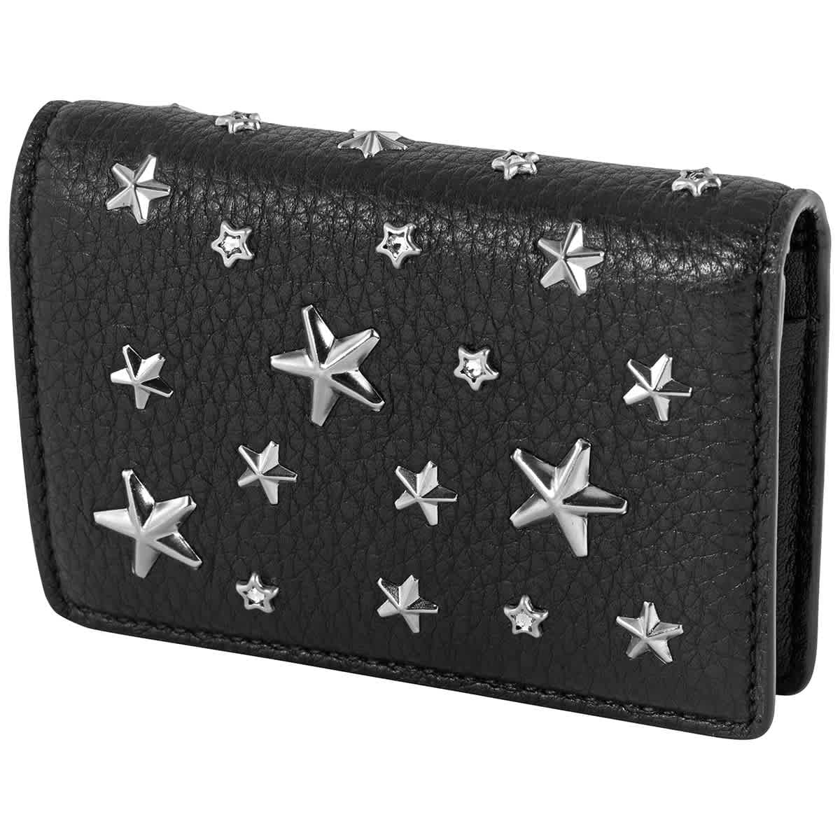 Jimmy Choo - Jimmy Choo Ladies Jaxi Leather Bi-Fold Wallet with Stars ...