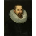 thumbnail image 2 of Erasmus Quellinus the younger 20x24 Black Ornate Framed Double Matted Museum Art Print Titled: Portrait of Jan II Moretus (1642), 2 of 5