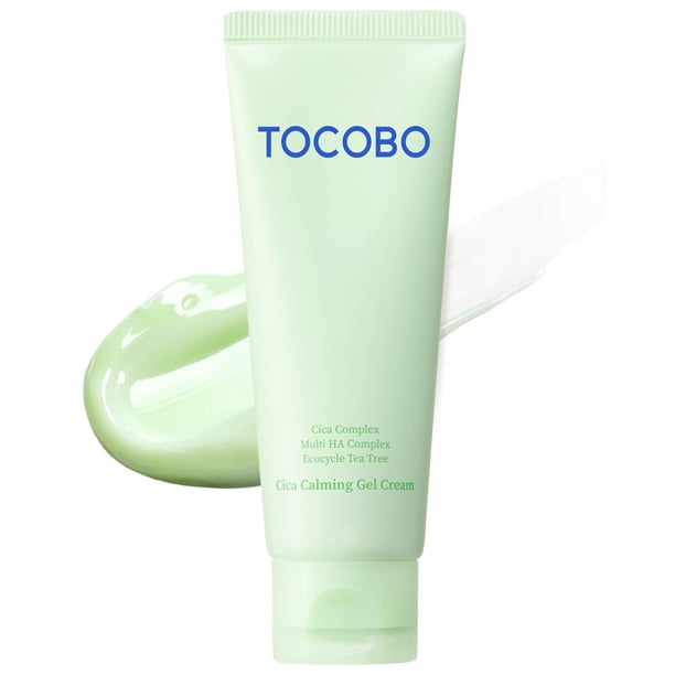 Crema hidratante en gel calmante TOCOBO Cica 70 ml con ácido hialurónico