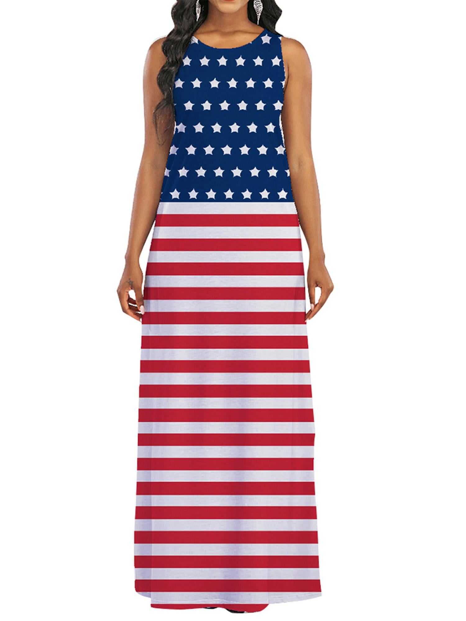 American flag maxi dress Clearance