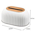 thumbnail image 1 of Nordic Striped Tissue Box Holder High Quality Toilet Paper Box Table Napkin Holder Car Tissue Paper Dispenser Home Decoration, 1 of 5