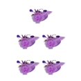 thumbnail image 3 of Maytalsory Chapeau Fascinateur Réversible Vintage pour Femmes avec Canal Intérieur Beauté Classique Violet 5ensemble, 3 of 6