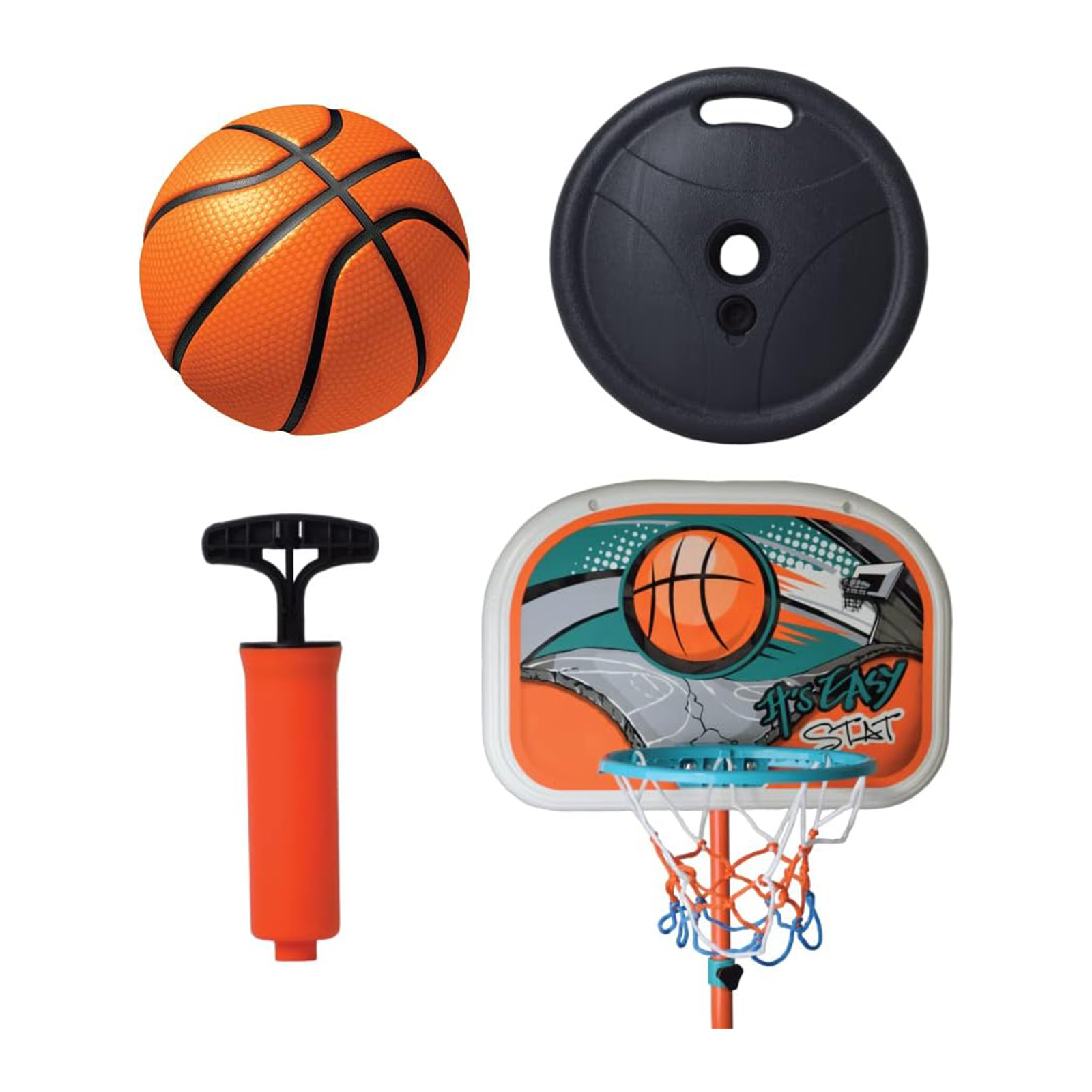Fenbeli kids Adjustable Basketball Hoop for home, Ages 3 Years to 6 Years