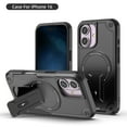 thumbnail image 2 of TYJKeJi Case with Holder Stander Kickstand Drop Resistant Shockproof Case For iPhone 16 (6.1inch), 2 of 7