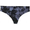 thumbnail image 3 of Calvin Klein Women's Invisibles Thong Panty, Lyria Blue Floral, Small, 3 of 5