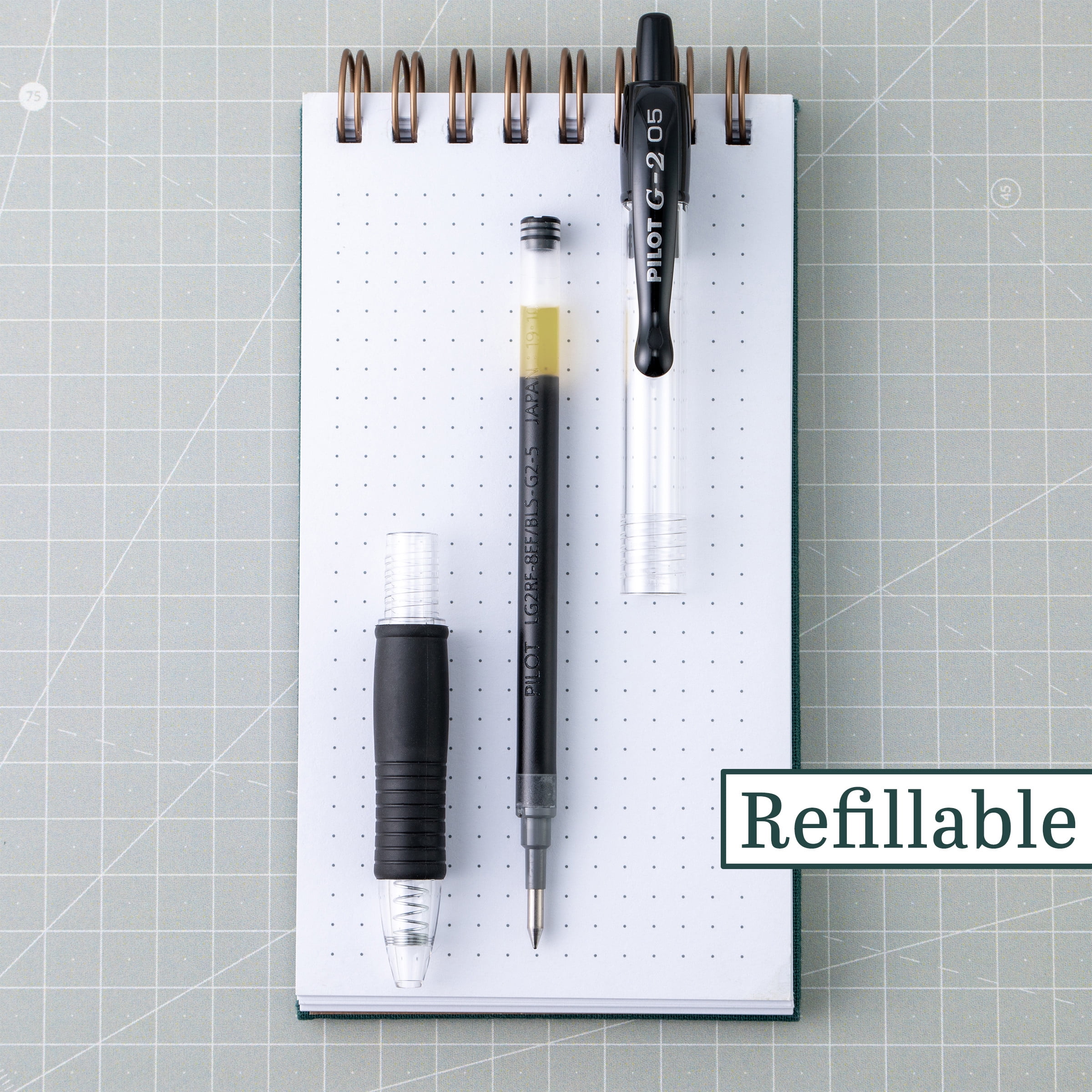 Pilot G2 Premium Retractable Gel Ink Pens, Extra Fine Point, Black, 5 Count