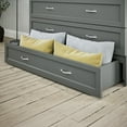 thumbnail image 4 of AFI Deerfield Coffre-Lit Escamotable Moderne en Bois Massif Complet avec Matelas, Gris, 4 of 18