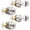 Brushed Nickel, variant on Door Knob and Single Cylinder Deadbolt Lock Set, Polished Brass Front Door Handle and Deadbolt,Keyed Alike Reversible Deadbolt and Knob Set, Exterior Door Lock Set with Deadbolt,4Pack