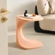 thumbnail image 4 of Mesa auxiliar de sofá creativa nórdica, mesa de centro con estructura de acero resistente, mesa de esquina minimalista moderna para sala de estar, plástico PP, 4 of 4