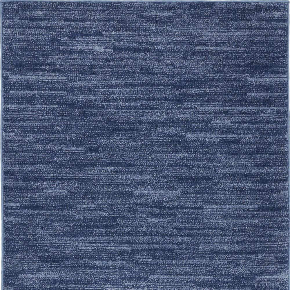3' X 5' Navy Blue Non Skid Indoor Outdoor Area Rug - 6' x 7'