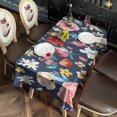 thumbnail image 2 of Pioneer Flower Floral Print Pattern Rectangle Tablecloth 60"x102",Waterproof Polyester Rectangle Table Cloth, Wipeable Spillproof Polyester Tablecloth for Dining, Camping, Indoor and Outdoor, 2 of 6