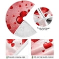 thumbnail image 2 of Coolnut Love Heart Christmas Tree Skirt 36", Valentine's Day Tree Skirt Double Layers Polyester Easter Tree Skirt for Valentine's Day Holiday Party Decoration, 2 of 6