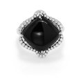 thumbnail image 2 of Gem Stone King 925 Sterling Silver Art Deco Black Onyx and White CZ Cocktail Right Hand Ring, 2 of 4