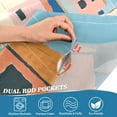thumbnail image 5 of Yayeee Kitchen Curtains Tier Set of 2 Light Filtering 57"x36" Over Sink Window Panels, Art City, 5 of 7