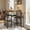 Brown, variant on 3-Piece Modern Dining Set, Dining Table Set with 2 Upholstered Bar Stools,Bar Table Set w/ Metal Frame&Built-in Wine Rack for Kitchen Dining Room Apartment Breakfast Nook 36"Lx 16.7"W x 37.2"H Retro
