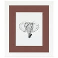 thumbnail image 2 of ArtToFrames 15x15 Matted Picture Frame with 11x11 Single Mat Photo Opening Framed in 1.25 Satin White Frame and 2 Brique Mat (FWM-3966-15x15), 2 of 8