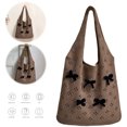 thumbnail image 2 of Bolso Hueco para Mujer Mano Estético Con Lazo Ganchillo Fiesta Y, 2 of 9